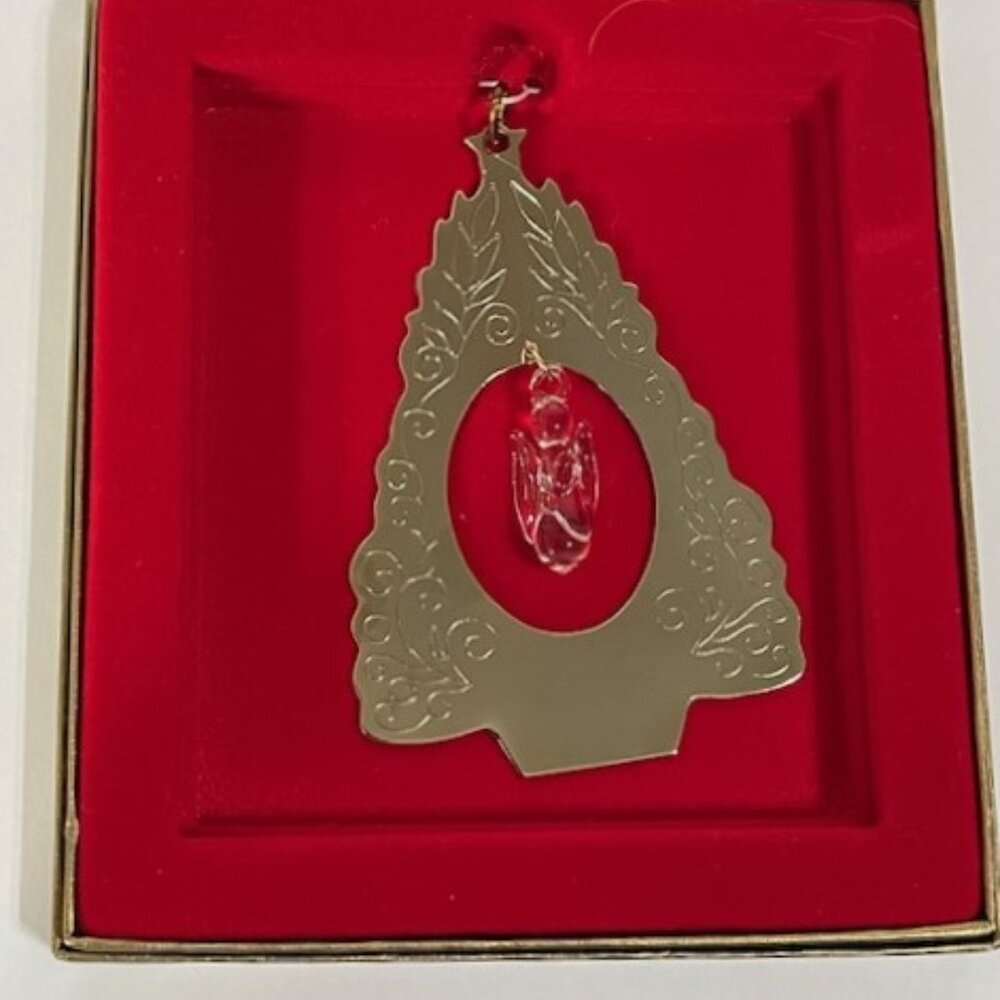 Vintage Duchin crystal classics Christmas ornament tree angels.